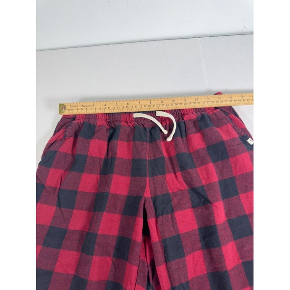Pact Women's Flannel Pajama Pants Red Black Buffalo Plaid Cotton Lounge Sleep M - Picture 4 of 9